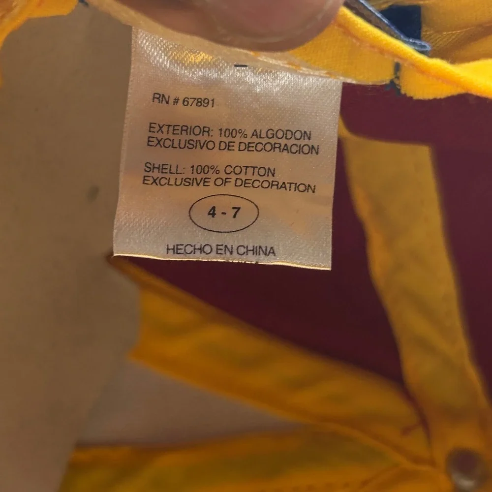 Vintage Washington Redskins Commander Hat Cap Youth‎ Reebok NFL Fitted Graphic